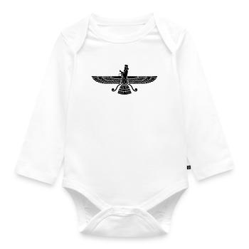 Symbol Zarathustra - Baby Bio-Langarm-Body - Weiß - Vorne