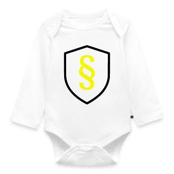 Paragraph Shield Law - Organic Longsleeve Baby Bodysuit - white - Front