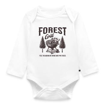 Forest Grill Wood Flavours - Organic Longsleeve Baby Bodysuit - white - Front