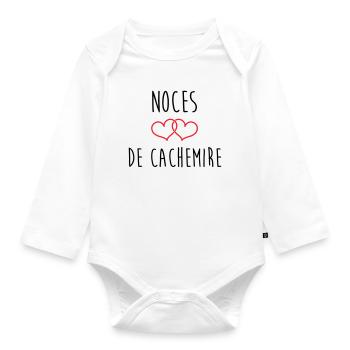 Noces de cachemire 47 ans de mariage - Body Bébé bio manches longues - blanc - Devant
