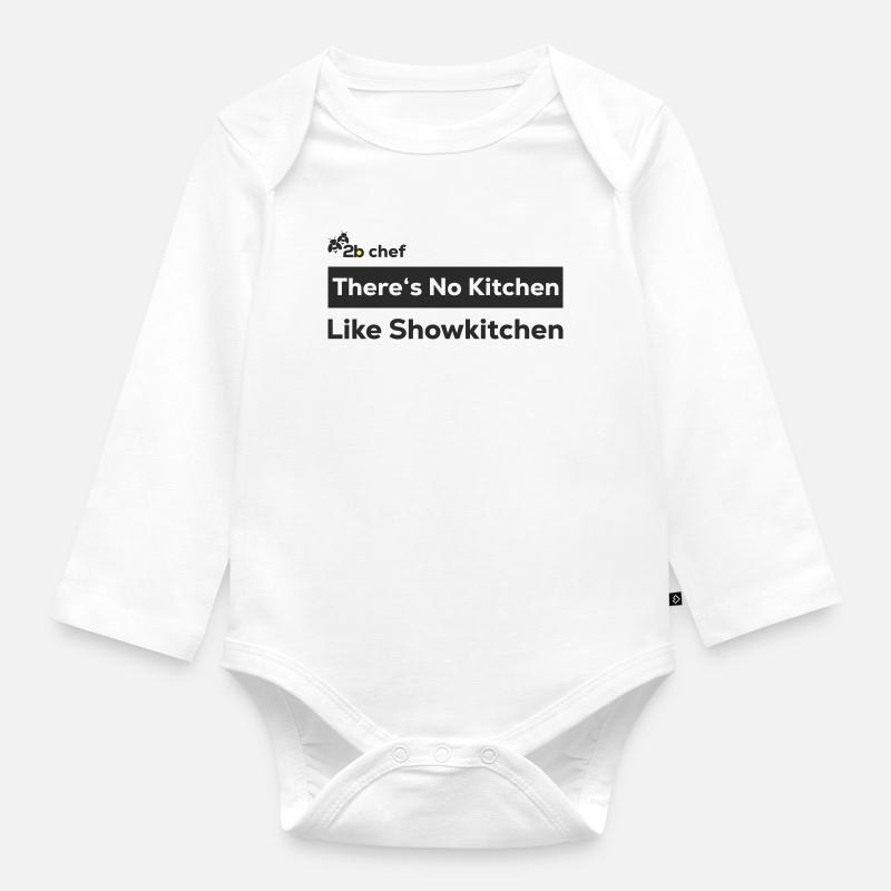 2b chef - Baby Bio-Langarm-Body - Weiß