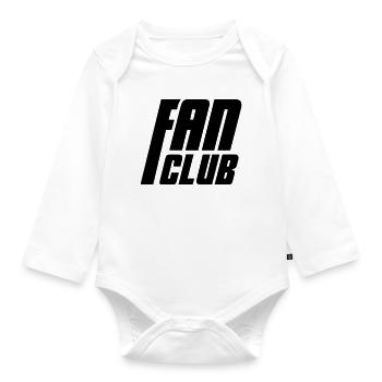 Fan Club - Baby Bio-Langarm-Body - Weiß - Vorne