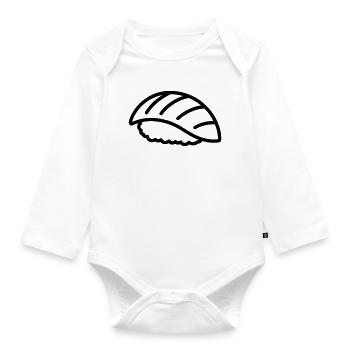 sushi - Organic Longsleeve Baby Bodysuit - white - Front