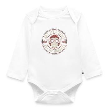 Not my circus, not my monkeys - Organic Longsleeve Baby Bodysuit - white - Front
