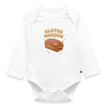 gluten morgen - Baby bio-rompertje met lange mouwen - wit - Voor