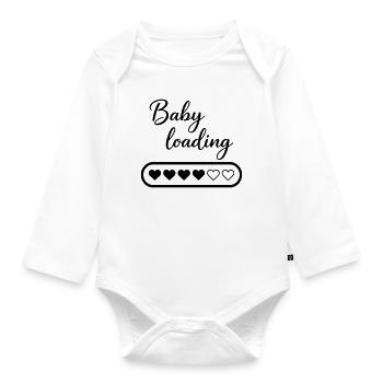 Baby Loading - Baby Bio-Langarm-Body - Weiß - Vorne