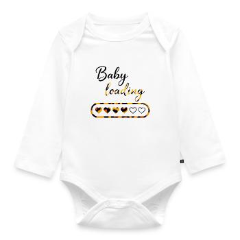 Leopard Loading baby - Baby Bio-Langarm-Body - Weiß - Vorne