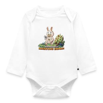 Siggi und der Zauberwald - Honig  - Baby Bio-Langarm-Body - Weiß - Vorne