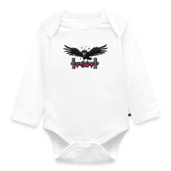F-Caw-F Graffiti Raven Appearance - Organic Longsleeve Baby Bodysuit - white - Front
