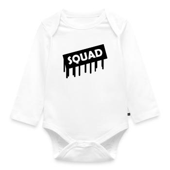 squad - Baby Bio-Langarm-Body - Weiß - Vorne