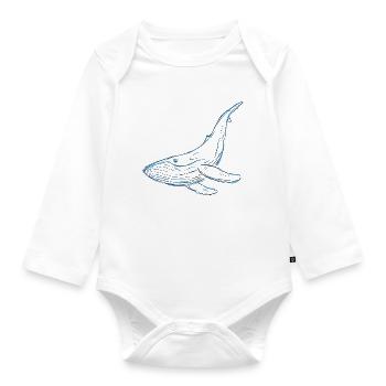 Hope - Organic Longsleeve Baby Bodysuit - white - Front