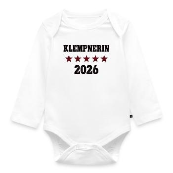 2026 Plumber Profession Plumber Plumber - Organic Longsleeve Baby Bodysuit - white - Front