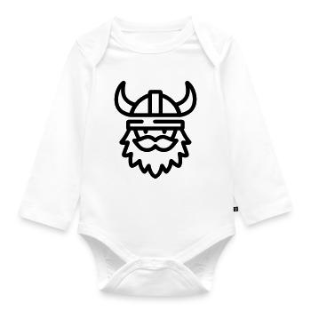 Viking - Organic Longsleeve Baby Bodysuit - white - Front