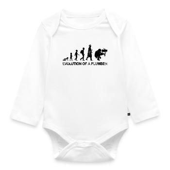 Installer Development - Organic Longsleeve Baby Bodysuit - white - Front