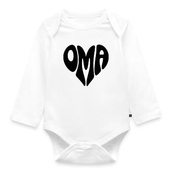 granny - Organic Longsleeve Baby Bodysuit - white - Front