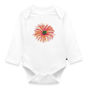 Flower Flowers Garden Flora Nature - Organic Longsleeve Baby Bodysuit - white - Front