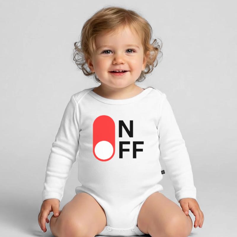 Mode ON/OFF Body Bébé bio manches longues