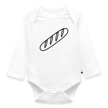 wand - Organic Longsleeve Baby Bodysuit - white - Front