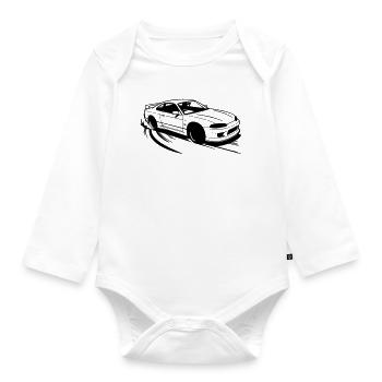 Driften - Baby Bio-Langarm-Body - Weiß - Vorne