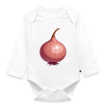 onion - Organic Longsleeve Baby Bodysuit - white - Front