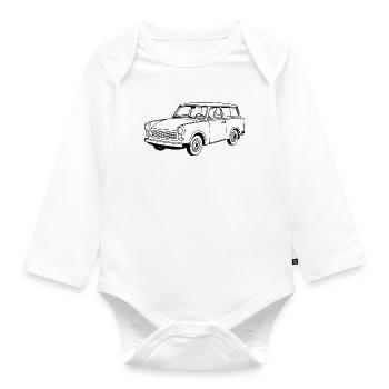 Trabant 601 Kombi - Baby Bio-Langarm-Body - Weiß - Vorne