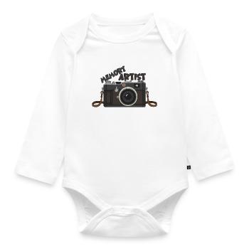 Photography: The Memory Artist - Organic Longsleeve Baby Bodysuit - white - Front
