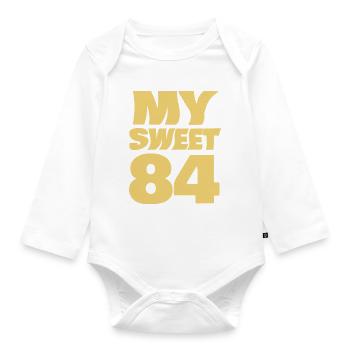 Sweet 84 - Baby Bio-Langarm-Body - Weiß - Vorne