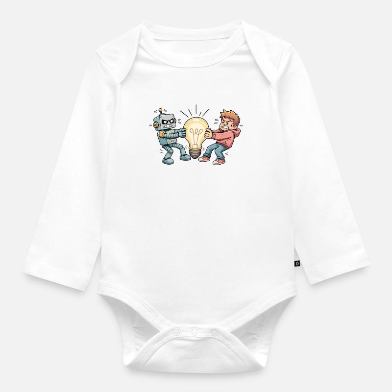 WhosIdea - Baby Bio-Langarm-Body - Weiß