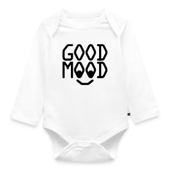 Bonne humeur - Body Bébé bio manches longues - blanc - Devant