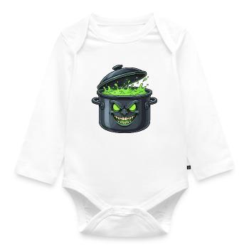 Magie du pot vert effrayant - Body Bébé bio manches longues - blanc - Devant