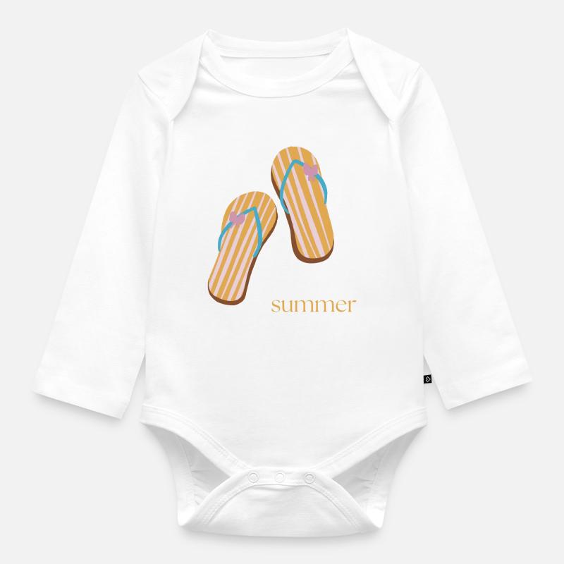 Buzzer - Body Bébé bio manches longues - blanc