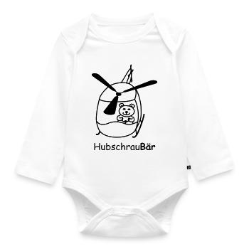 Hubschrau-Baer - Baby Bio-Langarm-Body - Weiß - Vorne