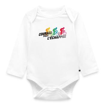 Courage for the Breakaway - Organic Longsleeve Baby Bodysuit - white - Front