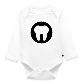 Dentist, Dentist, Dentist - Organic Longsleeve Baby Bodysuit - white - Front