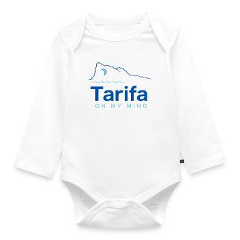 Tarifa On My Mind, Kitesurfing Andalucia Coast - Organic Longsleeve Baby Bodysuit - white - Front