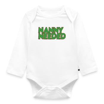 Nanny - Organic Longsleeve Baby Bodysuit - white - Front