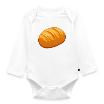 Bread - Organic Longsleeve Baby Bodysuit - white - Front