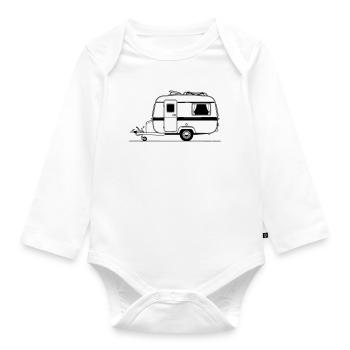 caravan - Organic Longsleeve Baby Bodysuit - white - Front