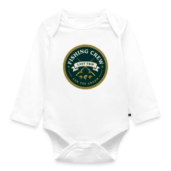 JGA Junggesellenabschied T-Shirt | Last Catch Team - Baby Bio-Langarm-Body - Weiß - Vorne