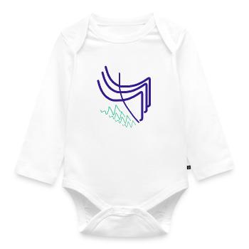 What do I give an artist? - Organic Longsleeve Baby Bodysuit - white - Front