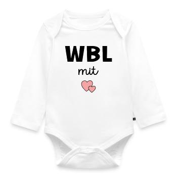 Head of Residential Care, Heart Care - Organic Longsleeve Baby Bodysuit - white - Front