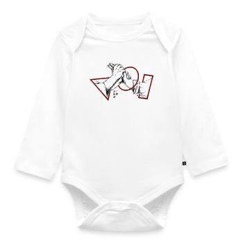 Aikido Technique Nikyo Wrist Lock Principle Budo - Organic Longsleeve Baby Bodysuit - white - Front