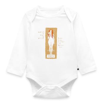 KLIMT vs POESIE: Nuda Veritas 1898 Limited Edition - Baby Bio-Langarm-Body - Weiß - Vorne