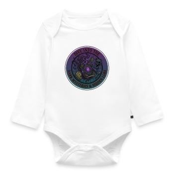 Dark Romance - Organic Longsleeve Baby Bodysuit - white - Front