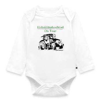 neuer_traktor_landtechnik - Body ecologico per neonato a manica lunga - bianco - Fronte