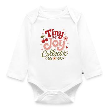 Petit Collectionneur de Joie - Body Bébé bio manches longues - blanc - Devant