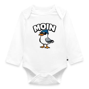 Moin Seagull - Organic Longsleeve Baby Bodysuit - white - Front