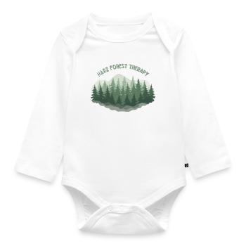 Harz Forest Therapy | Vintage Nature - Organic Longsleeve Baby Bodysuit - white - Front