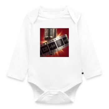 Studio Micro and Film Podcast - Organic Longsleeve Baby Bodysuit - white - Front