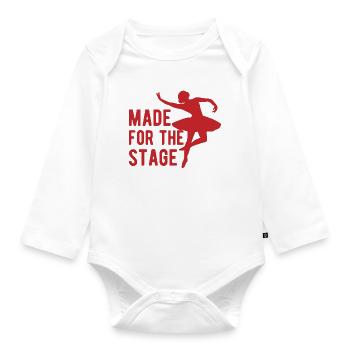 Musical Theatre Made For The Stage Theater Design - Organic Longsleeve Baby Bodysuit - white - Front